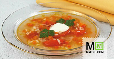 Суп рисовый с помидорами (3)