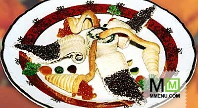 Морской язык с муссом из форели Морской язык с муссом из форели