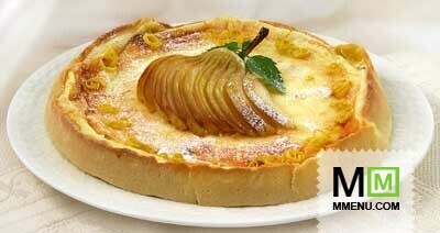 Творожный пирог с грушами Творожный пирог с грушами
