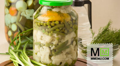 Цветная капуста, маринованная со стручковой ф Цветная капуста, маринованная со стручковой ф