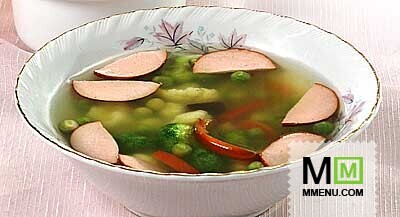 Суп гороховый с сосисками Суп гороховый с сосисками