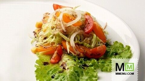 Салат с капустой и кукурузой