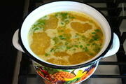 Приготовление блюда по рецепту - Суп с пшеном и рыбными консервами. Шаг 8