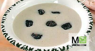 Суп из овсяной крупы с черносливом
