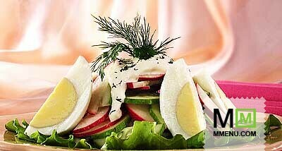 Салат из редиса и огурцов (2)