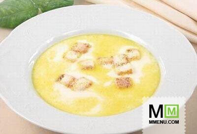 Суп молочный с гренками Суп молочный с гренками