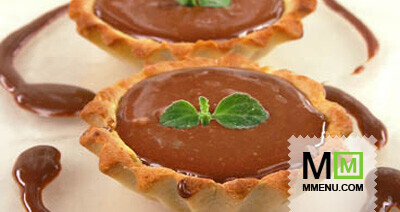 Песочные корзиночки с кремом Песочные корзиночки с кремом
