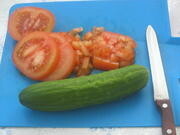 Приготовление блюда по рецепту - Салат "Табуле" с киноа, овощами и мятой. Шаг 6
