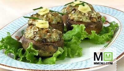 Шампиньоны с сыром Шампиньоны с сыром