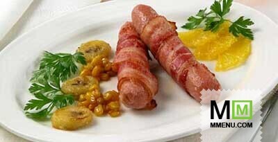 Сосиски с кукурузой и фруктами Сосиски с кукурузой и фруктами