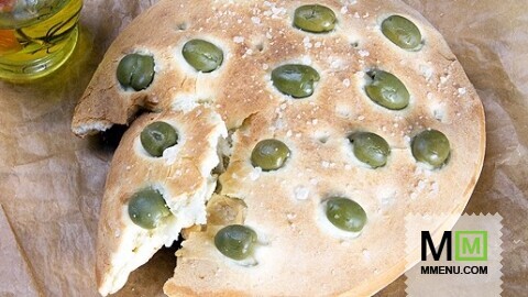 Фокачча с оливками Фокачча с оливками