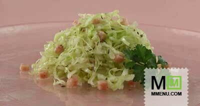 Салат с белокочанной капустой