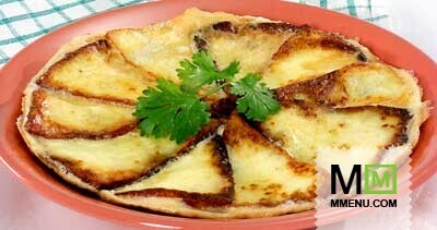 Яичница с сыром сулугуни Яичница с сыром сулугуни