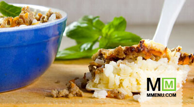 Рисовая запеканка с мясом Рисовая запеканка с мясом