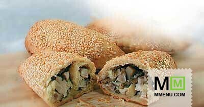 Пирожки с курицей и грибами Пирожки с курицей и грибами
