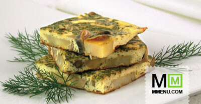 Омлет с картофелем и грибами Омлет с картофелем и грибами