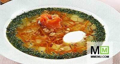Суп картофельный с лососем Суп картофельный с лососем