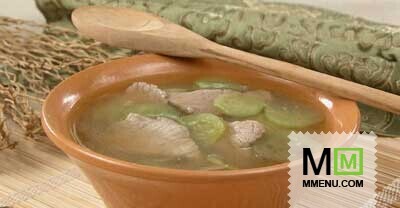Бульон с огурцами и свининой Бульон с огурцами и свининой