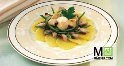 Салат из копченой скумбрии Салат из копченой скумбрии
