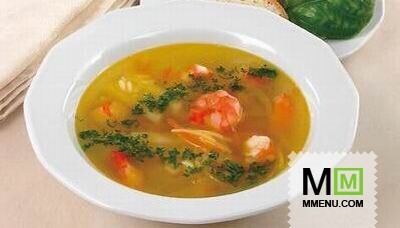 Суп картофельный с рисом и креветками Суп картофельный с рисом и креветками