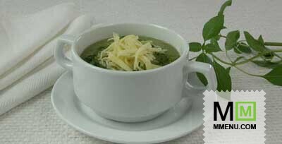Зеленый суп-пюре с сыром Зеленый суп-пюре с сыром