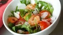 Рецепт - Салат из рукколы с креветками
