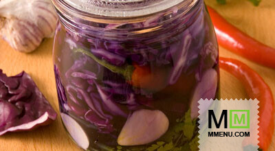 Капуста, маринованная с хреном и чесноко Капуста, маринованная с хреном и чесноко
