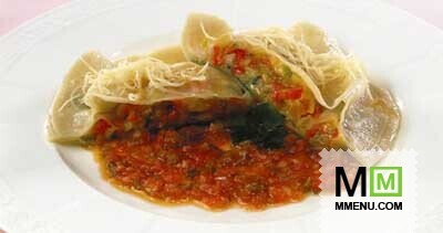 Большие равиоли с овощами Большие равиоли с овощами