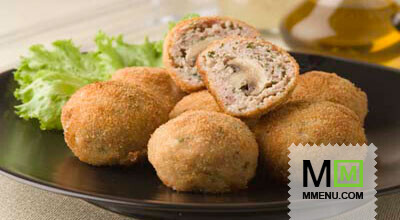 Мясные шарики с шампиньонами Мясные шарики с шампиньонами
