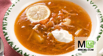 Солянка с уткой Солянка с уткой
