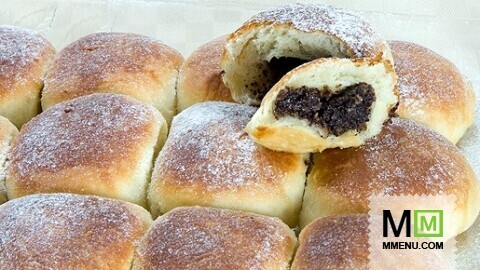 Пирог из пирожков с маком Пирог из пирожков с маком