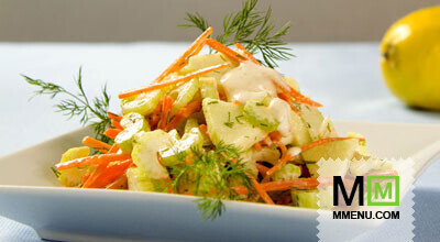 Сельдерей с морковью и яблоками Сельдерей с морковью и яблоками