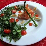 Приготовление блюда по рецепту - Салат с креветками и спаржей. Шаг 6