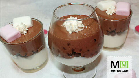 Сливочно-шоколадный десерт