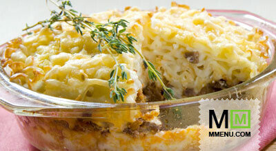 Запеканка с макаронами и телятиной Запеканка с макаронами и телятиной