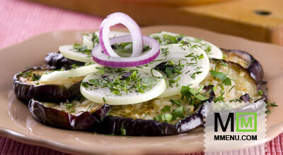 Баклажаны с чесноком и зеленью Баклажаны с чесноком и зеленью