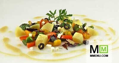 Картофельный салат по-средиземноморски Картофельный салат по-средиземноморски