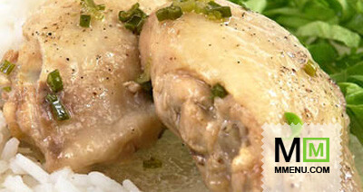 Курица с имбирем, луком и кинзой Курица с имбирем, луком и кинзой