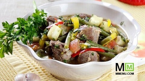 Бозбаши из баранины с овощами Бозбаши из баранины с овощами