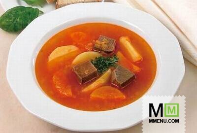 Суп мясной с курагой Суп мясной с курагой