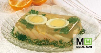 Заливное из морских гребешков Заливное из морских гребешков