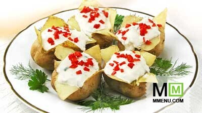 Печеный молодой картофель Печеный молодой картофель
