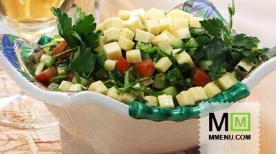 Салат с сыром и овощами Салат с сыром и овощами