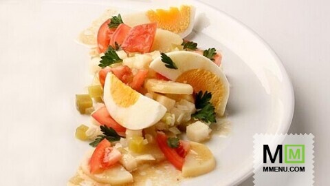 Салат картофельный с яйцом Салат картофельный с яйцом