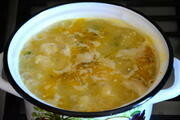 Приготовление блюда по рецепту - Суп с пшеном и рыбными консервами. Шаг 9