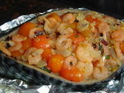 Приготовление блюда по рецепту - Скумбрия, фаршированная помидорами и креветками. Шаг 9