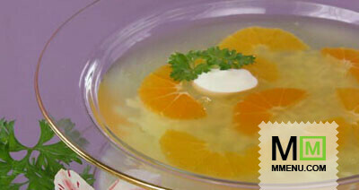 Холодный суп из цитрусовых