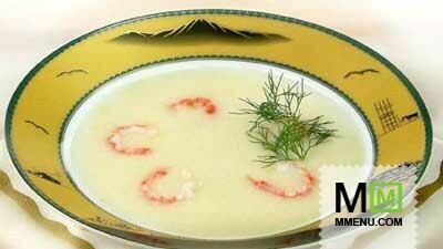 Сырный суп с шафраном