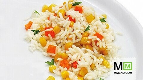 Рис, припущенный с овощами