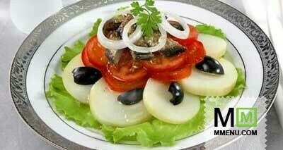 Салат со шпротами